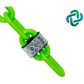 Gec Mr. Chain Reflective Plastic Barrier Chain, 2in x 100 ft, Safety Green 52014-100